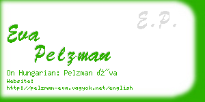 eva pelzman business card